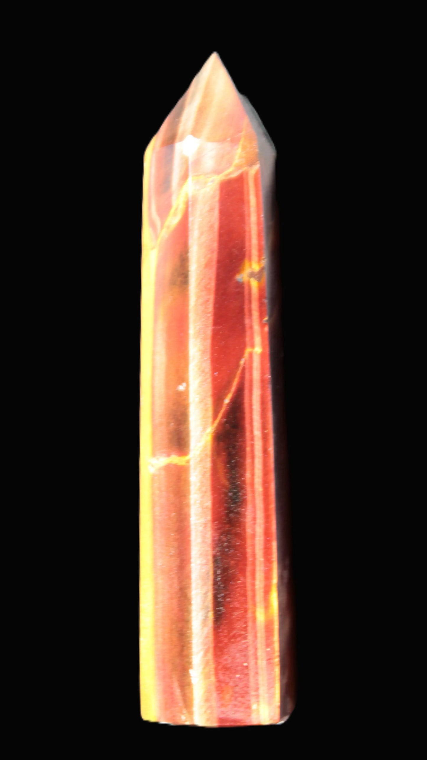 Red Tigers Eye wand 80mm 51.7g Rocks and Things Store