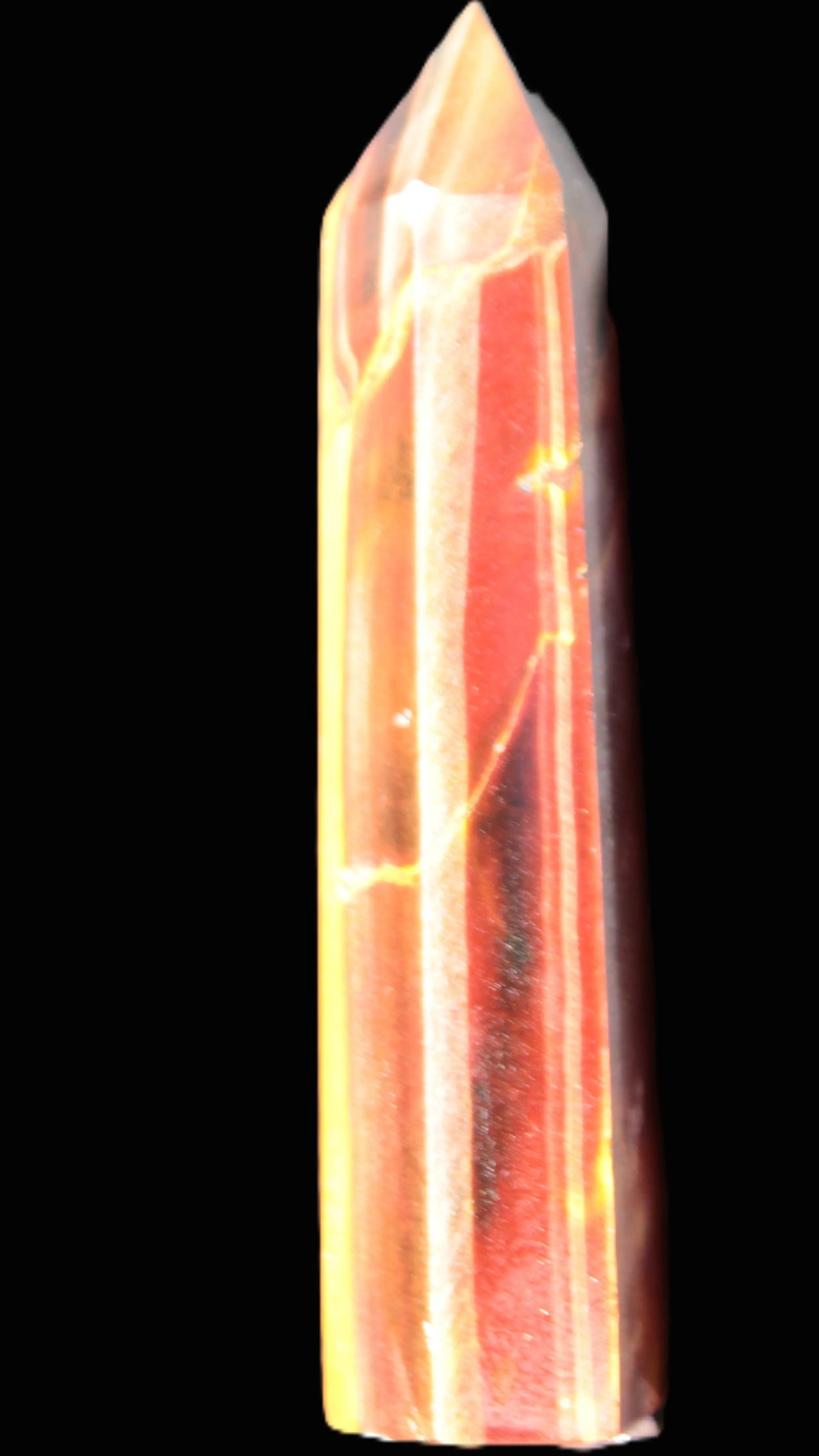 Red Tigers Eye wand 80mm 51.7g Rocks and Things Store