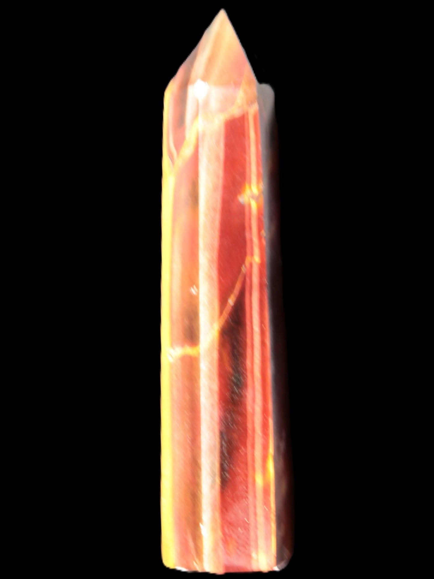 Red Tigers Eye wand 80mm 51.7g Rocks and Things Store