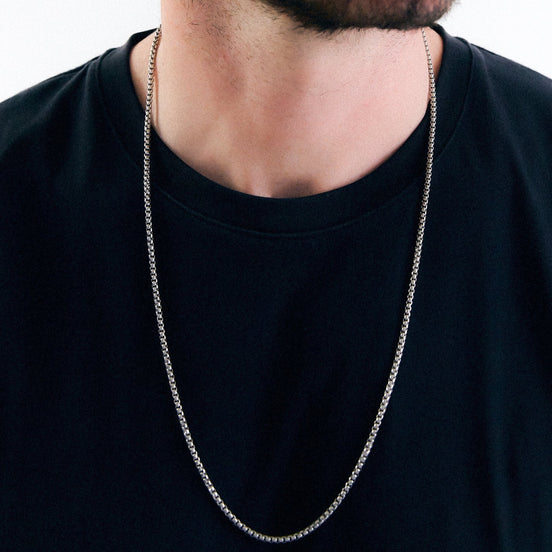 Hex Necklace • Stainless Steel