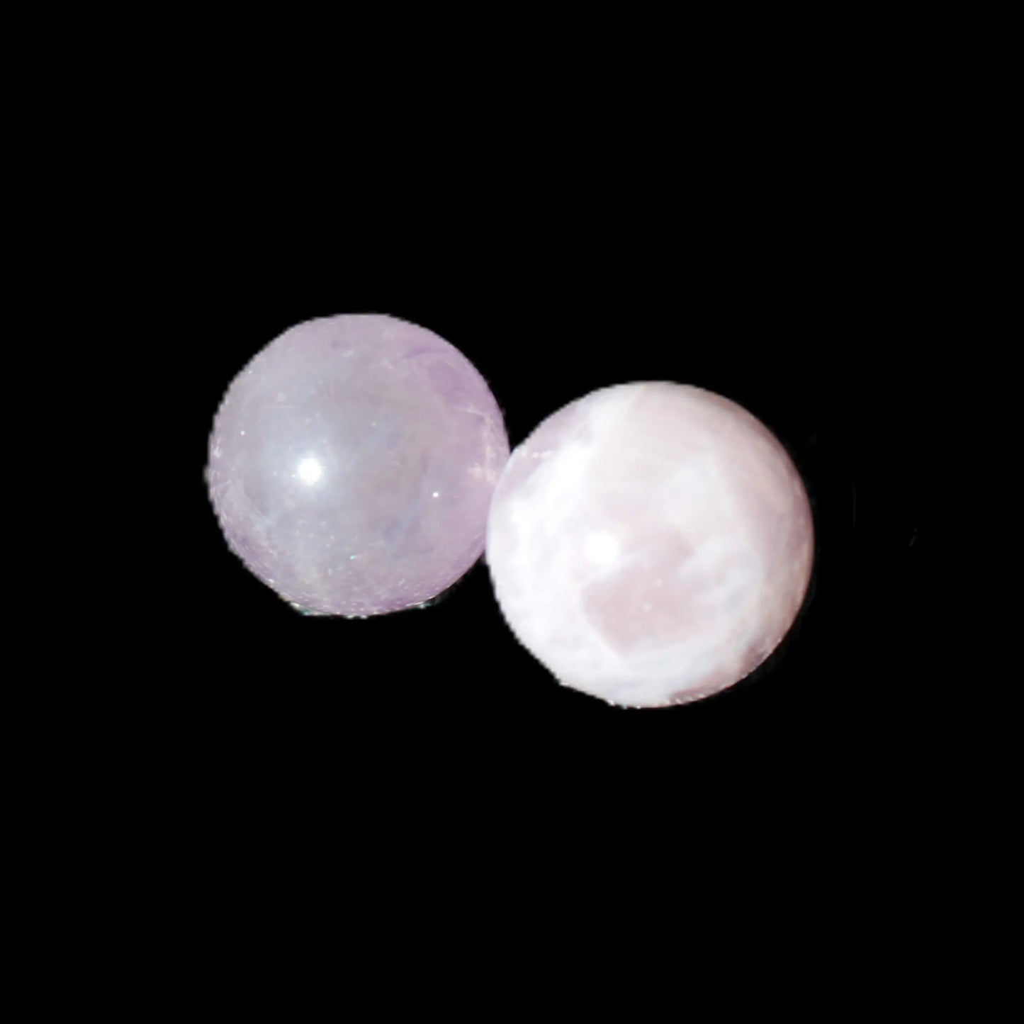 Two Dream Amethyst spheres 4-5g Rocks and Things