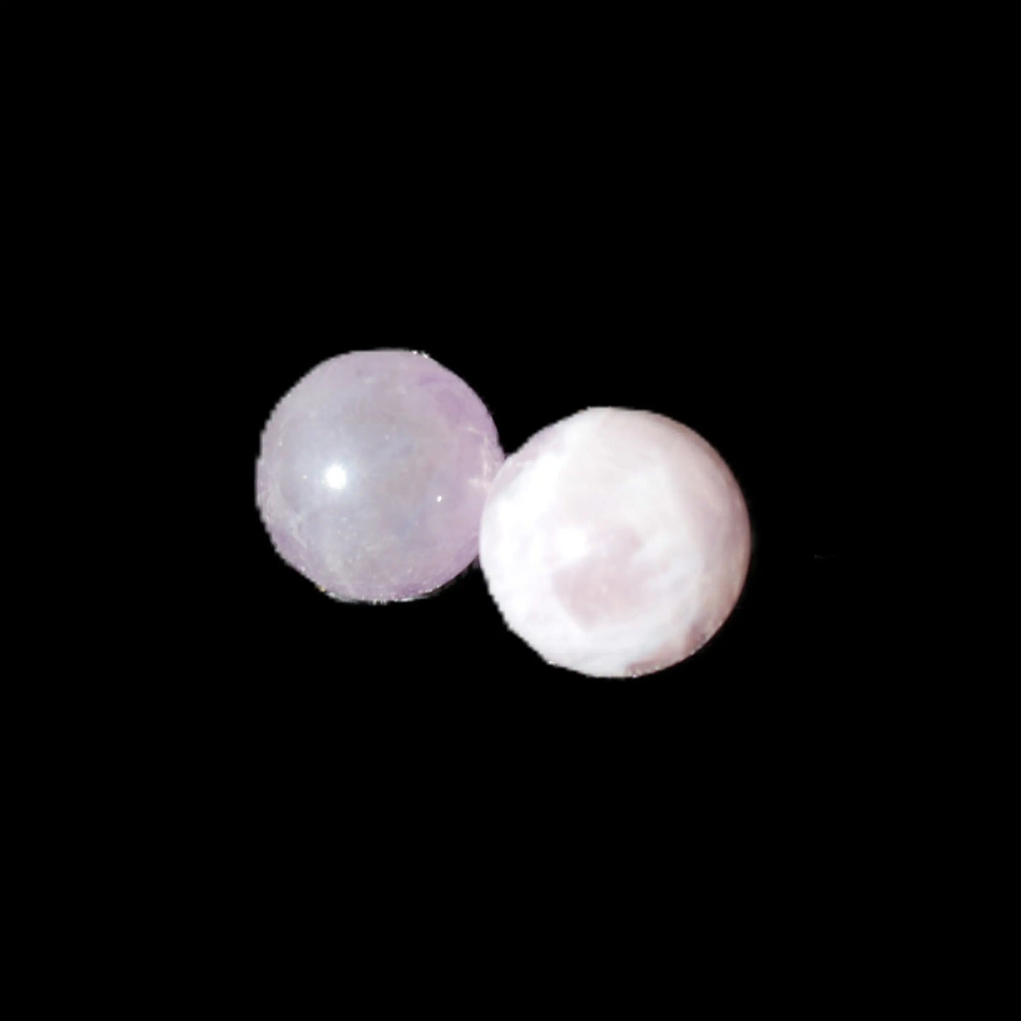 Two Dream Amethyst spheres 4-5g Rocks and Things