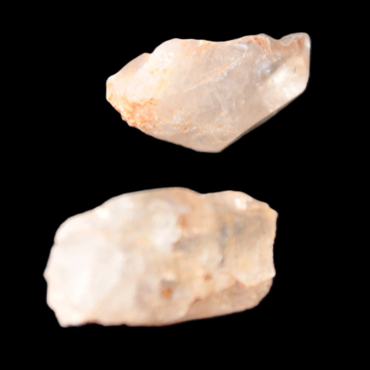 Two Fenster skeletal Enhydro crystals with hydrocarbons 4.8-8.6g Rocks and Things Store