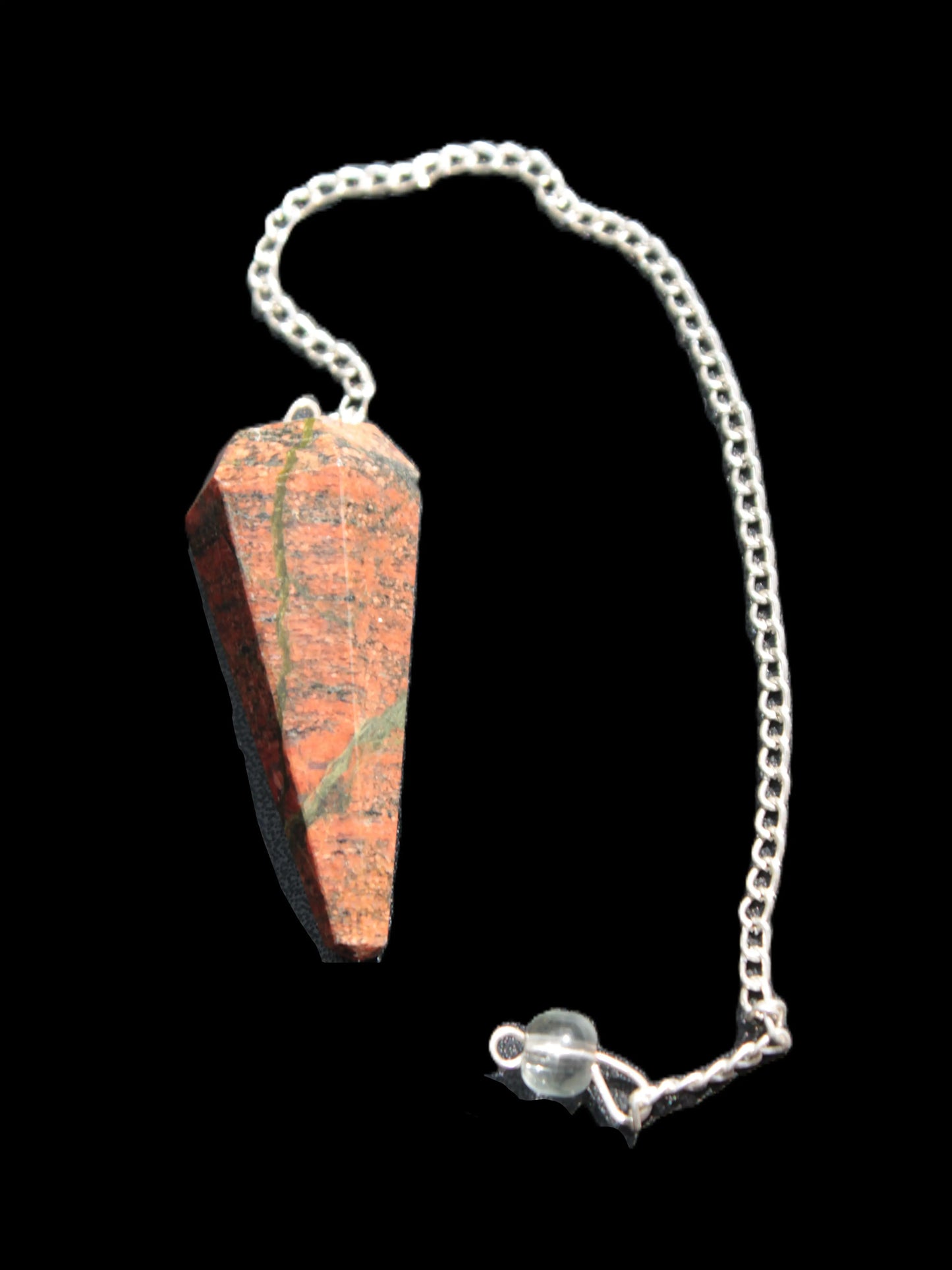 Unakite dowsing pendulum 17.7g Rocks and Things Store
