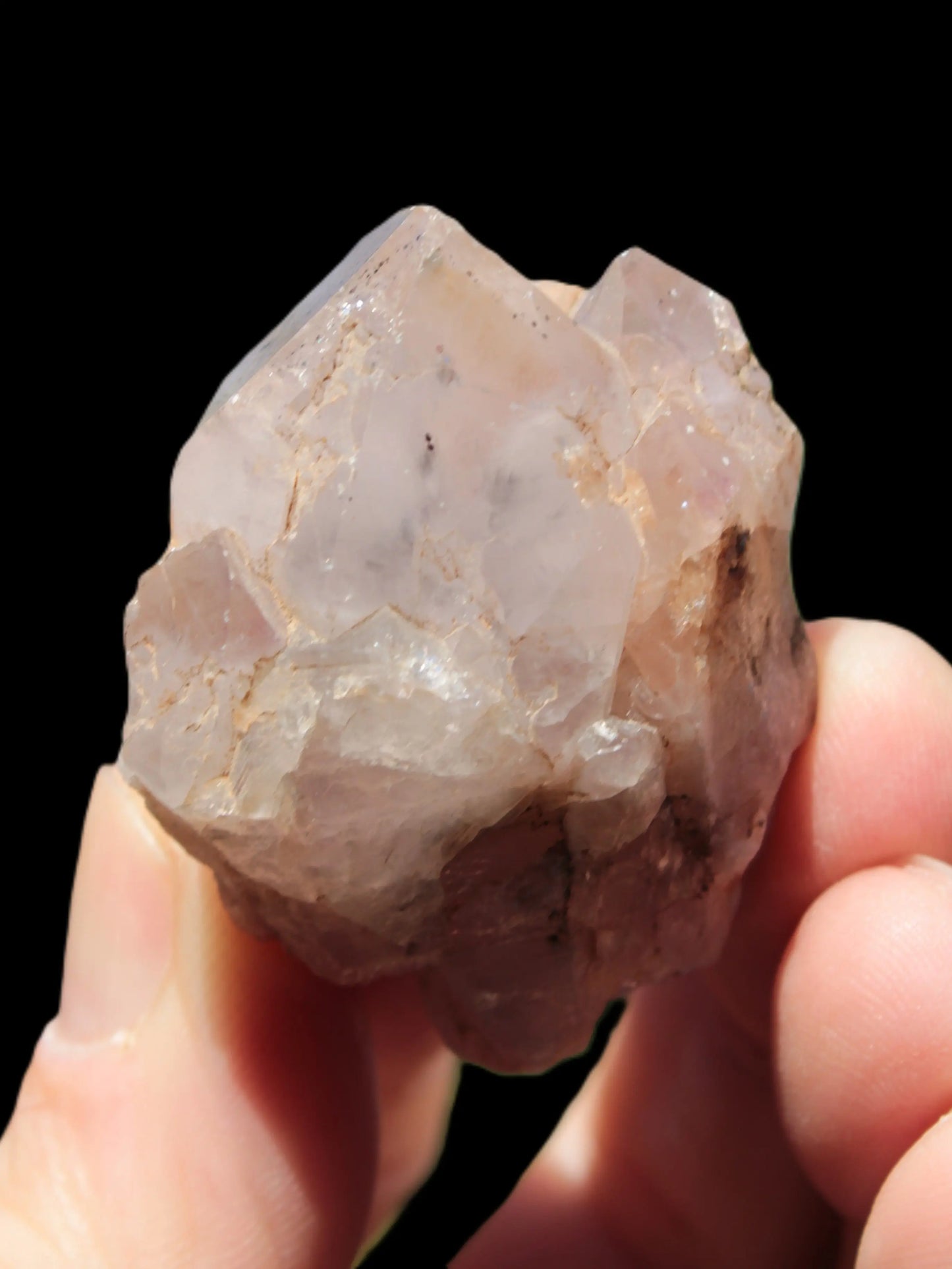 White silver mountain Quartz crystal point 53g Rocks and Things