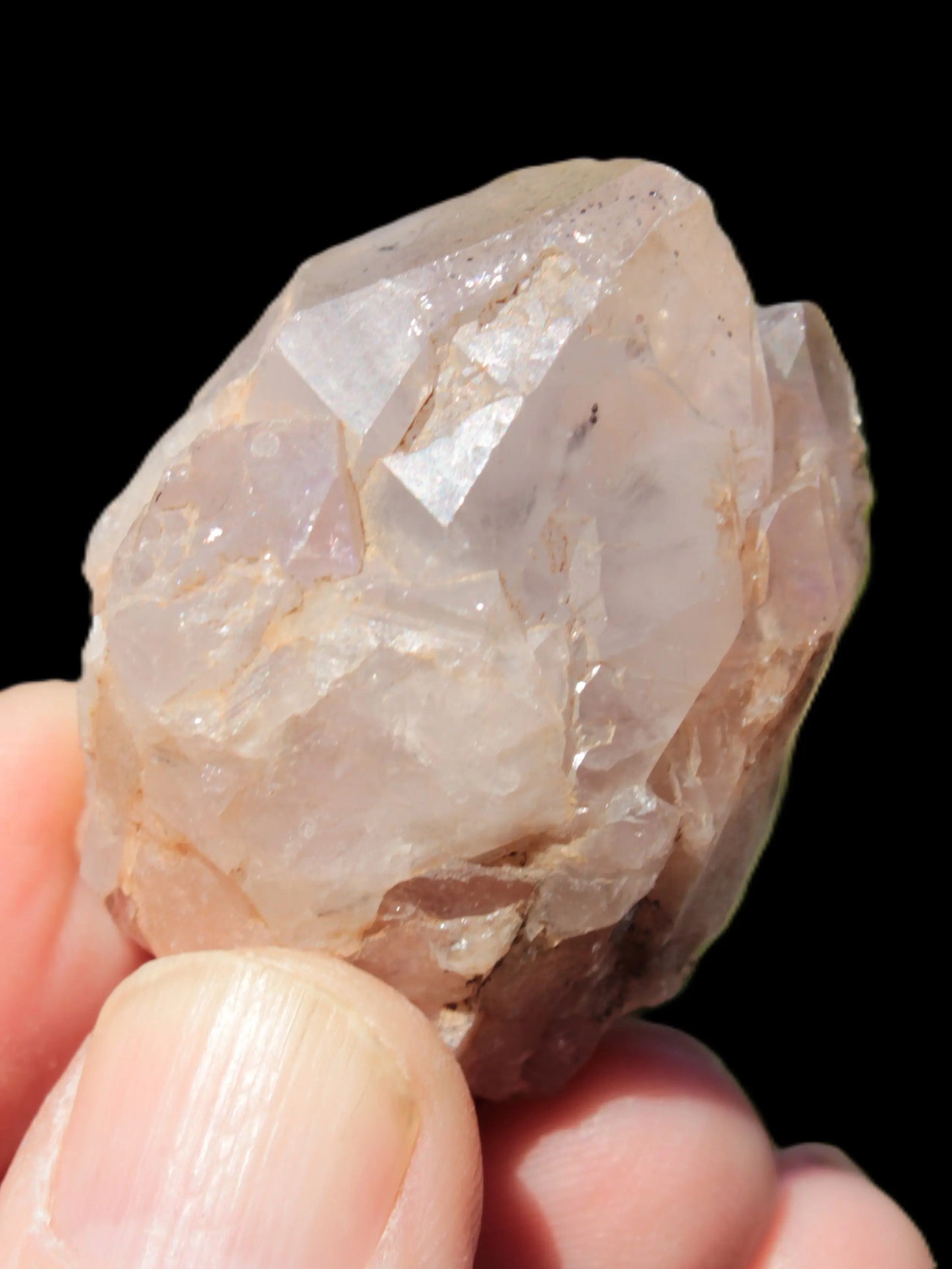 White silver mountain Quartz crystal point 53g Rocks and Things
