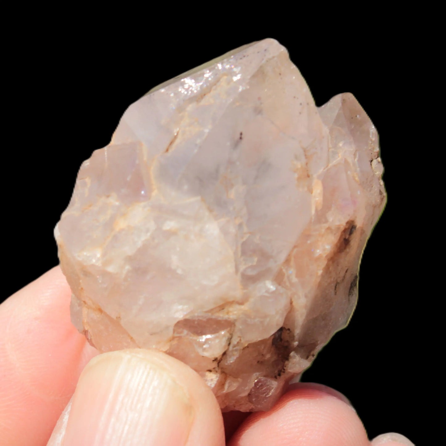 White silver mountain Quartz crystal point 53g Rocks and Things