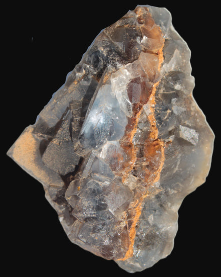 Blue cubic Fluorite double-sided cluster from Pakistan 73mm 164.9g Rocks and Things