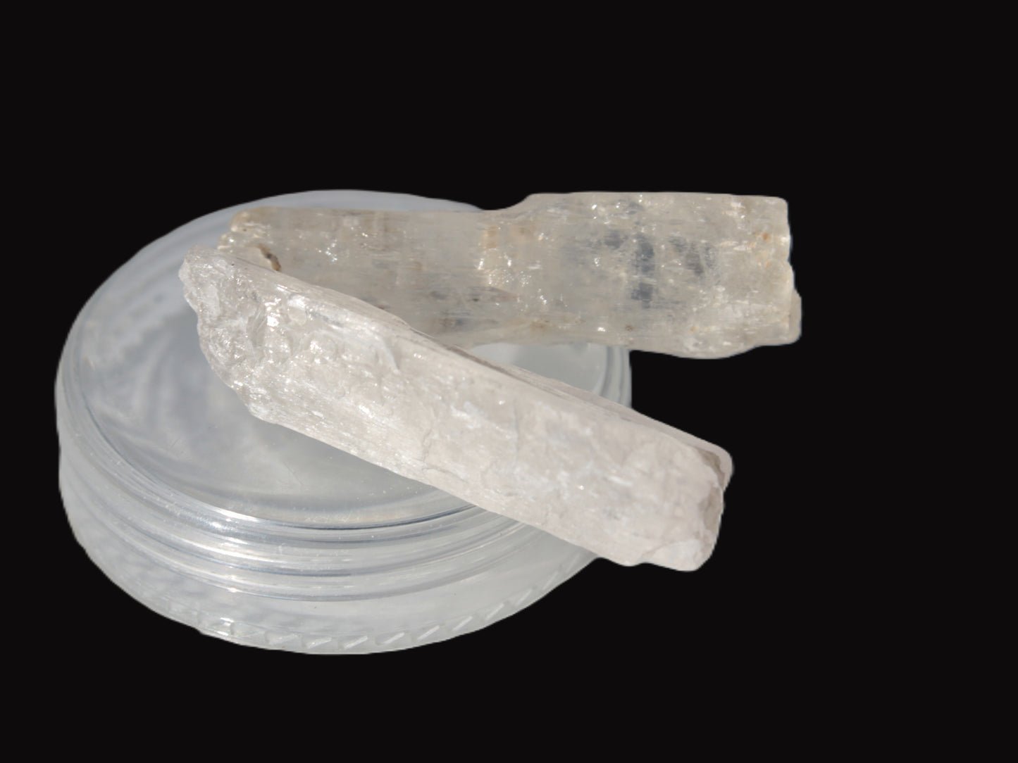 Clear Kunzite 2 crystals from Afghanistan 64.2ct 12.8g Rocks and Things