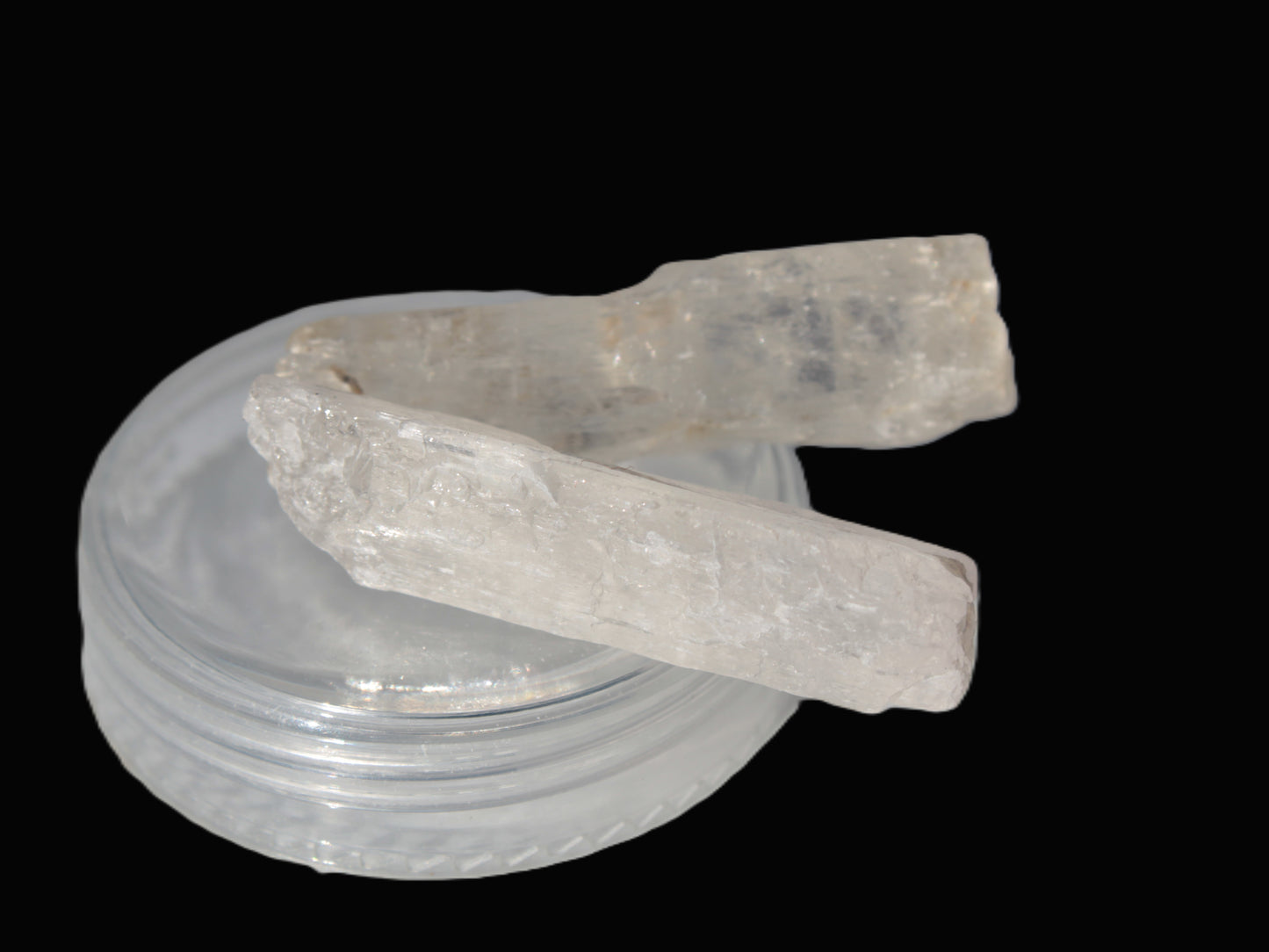 Clear Kunzite 2 crystals from Afghanistan 64.2ct 12.8g Rocks and Things