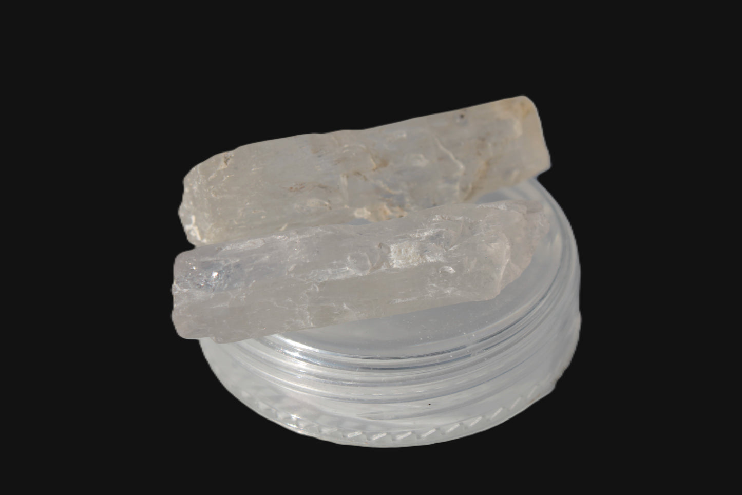 Clear Kunzite 2 crystals from Afghanistan 64.2ct 12.8g Rocks and Things