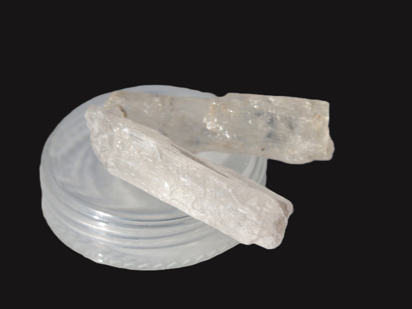 Clear Kunzite 2 crystals from Afghanistan 64.2ct 12.8g Rocks and Things