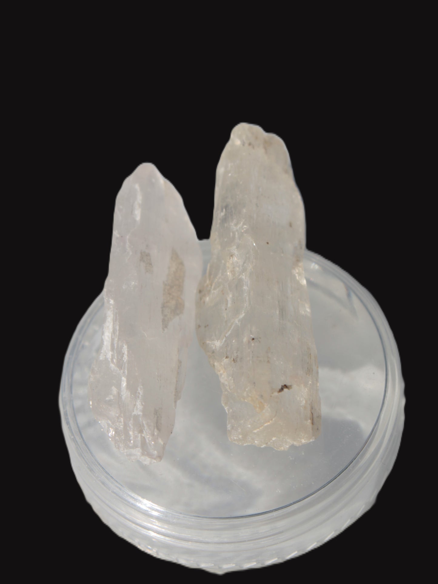 Clear Kunzite 2 crystals from Afghanistan 64.2ct 12.8g Rocks and Things