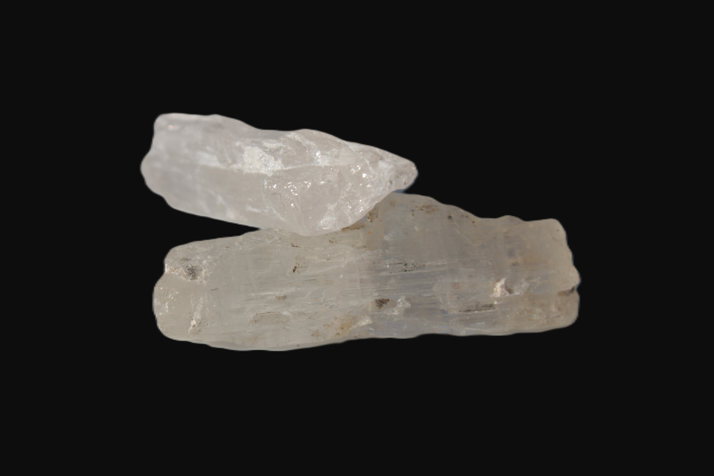 Clear Kunzite 2 crystals from Afghanistan 64.2ct 12.8g Rocks and Things