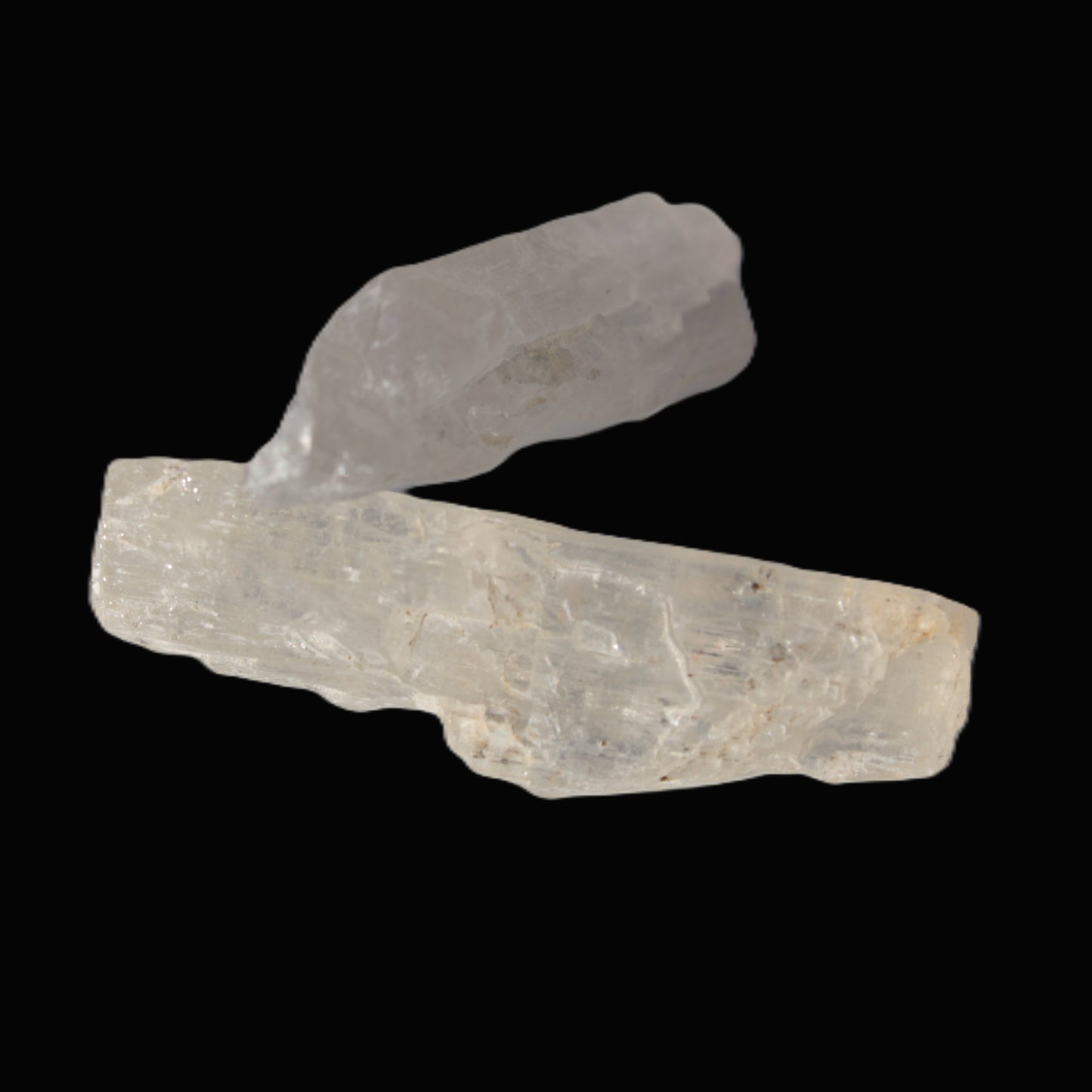 Clear Kunzite 2 crystals from Afghanistan 64.2ct 12.8g Rocks and Things