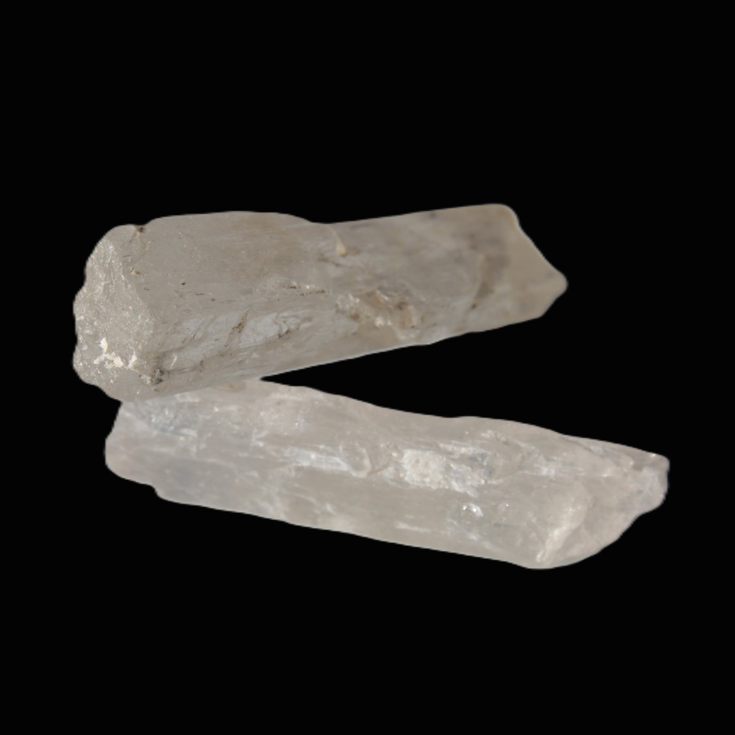 Clear Kunzite 2 crystals from Afghanistan 64.2ct 12.8g Rocks and Things