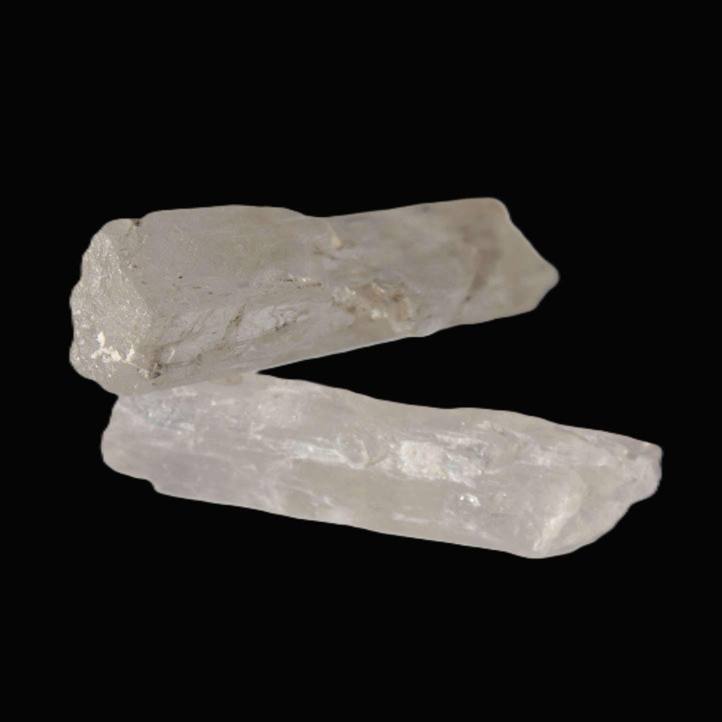 Clear Kunzite 2 crystals from Afghanistan 64.2ct 12.8g Rocks and Things