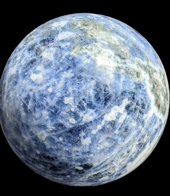 Sodalite sphere 327g Rocks and Things