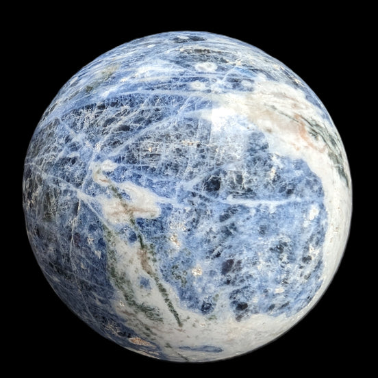 Sodalite sphere 327g Rocks and Things