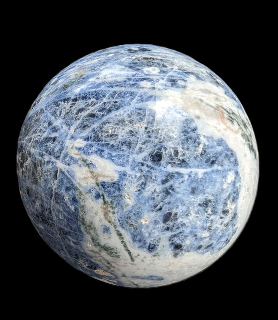 Sodalite sphere 327g Rocks and Things