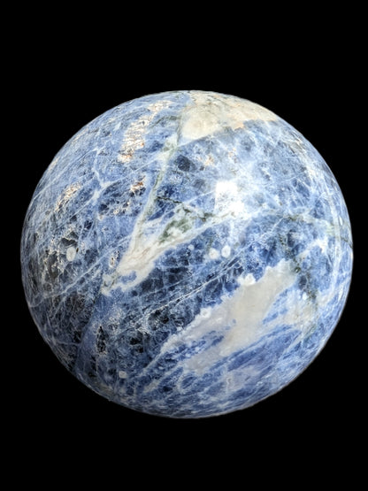 Sodalite sphere 327g Rocks and Things