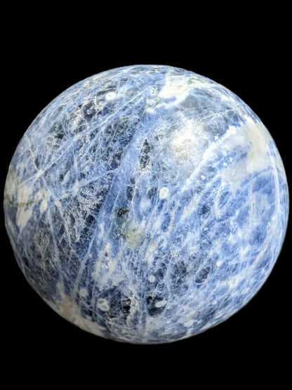 Sodalite sphere 327g Rocks and Things