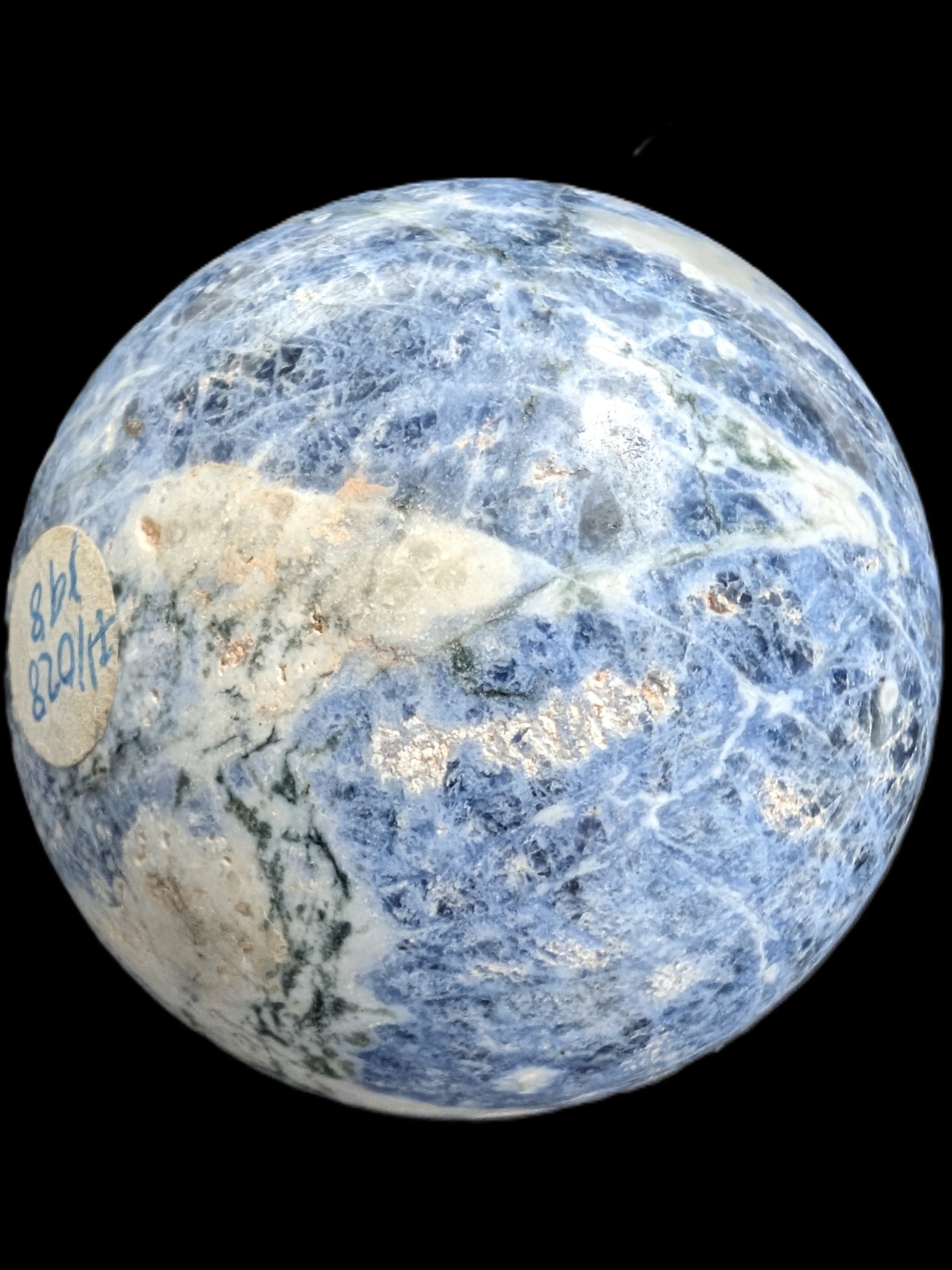 Sodalite sphere 327g Rocks and Things