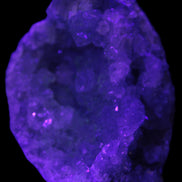 Celestite cluster 446g in UV light