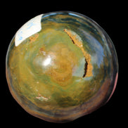 Ocean Jasper hole sphere 68mm 431g - Rocks and Things Store