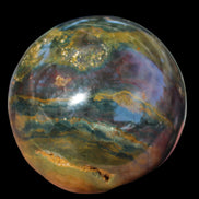 Ocean Jasper hole sphere 68mm 431g - Rocks and Things Store