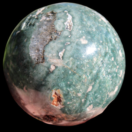 Green Ocean Jasper sphere 456g 70mm - Rocks and Things Store