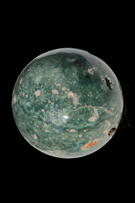 Green Ocean Jasper sphere 456g 70mm - Rocks and Things Store