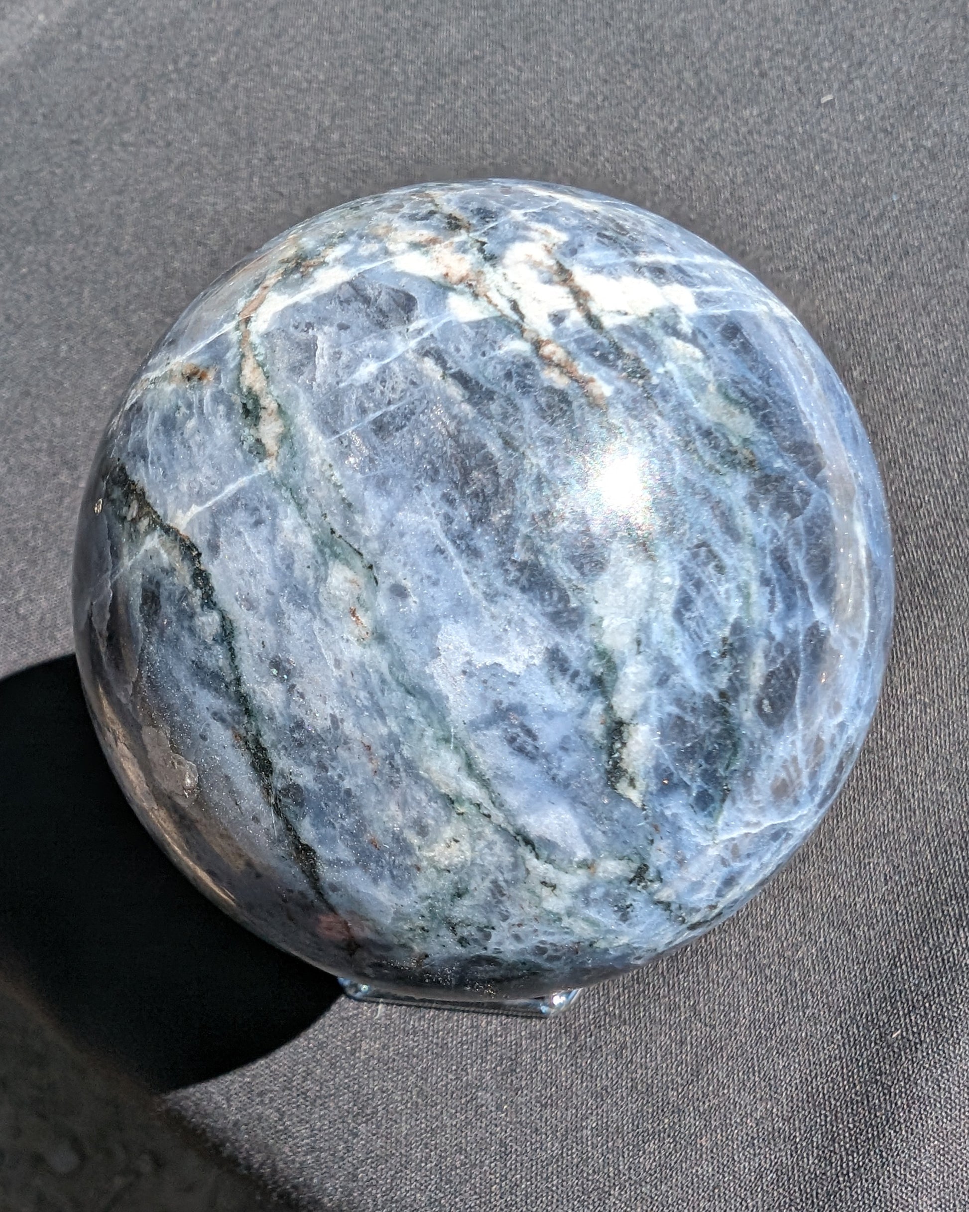 Sodalite sphere 473g Rocks and Things