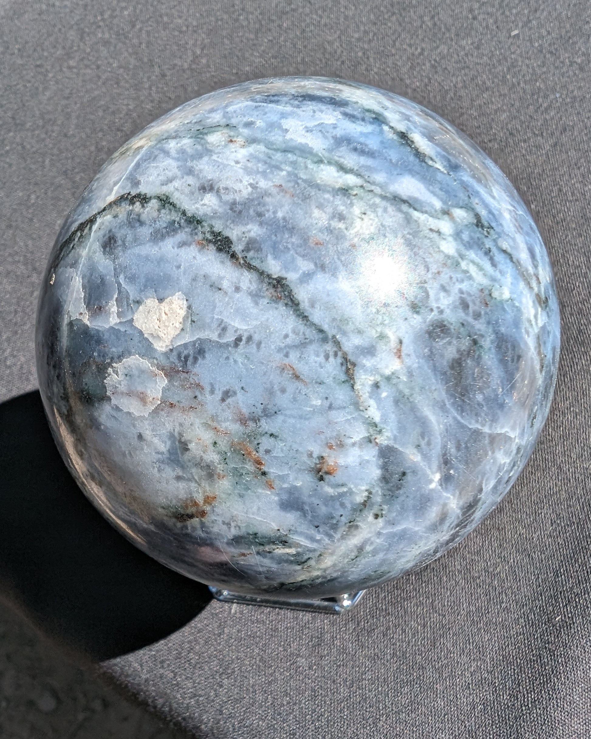 Sodalite sphere 473g Rocks and Things