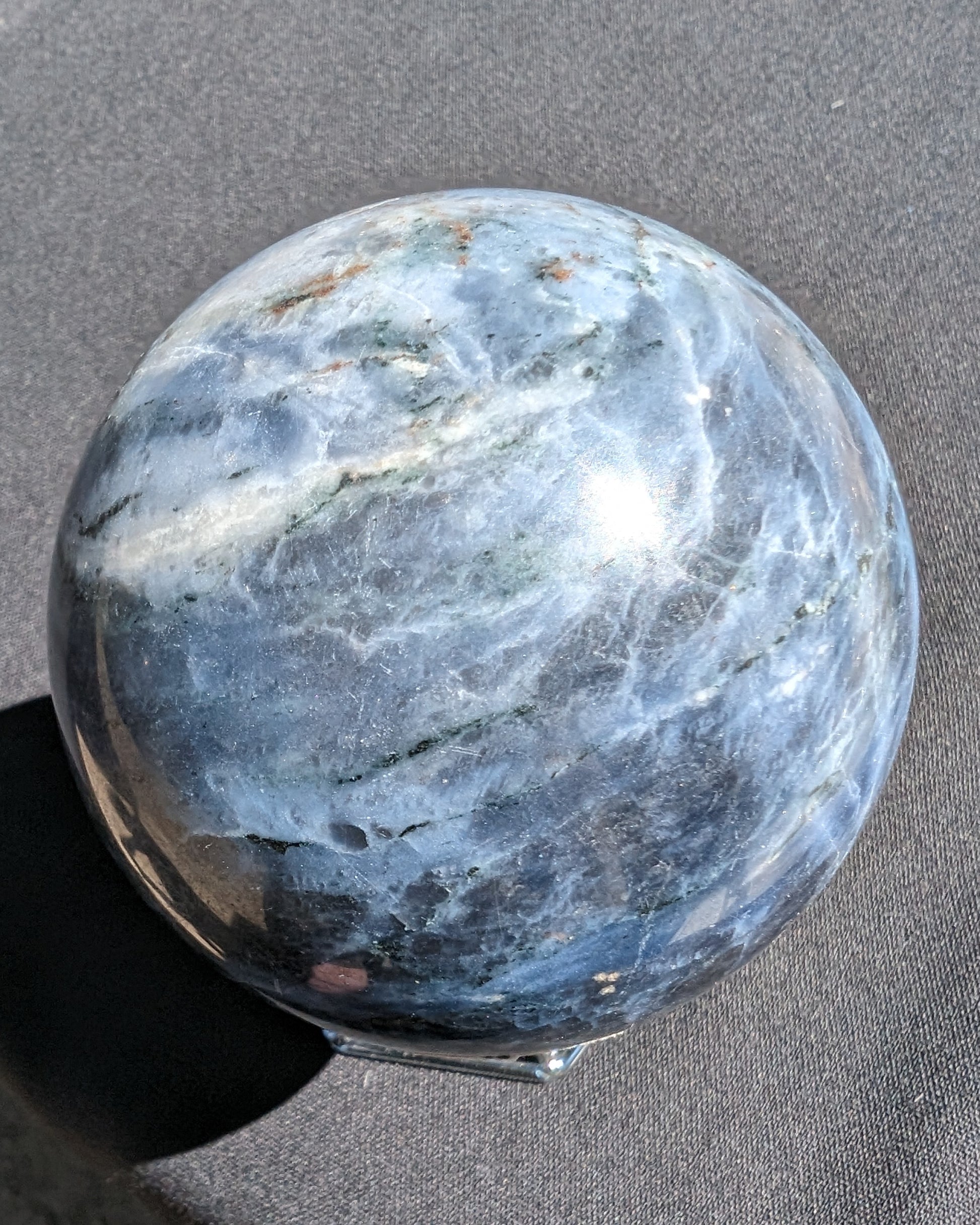 Sodalite sphere 473g Rocks and Things