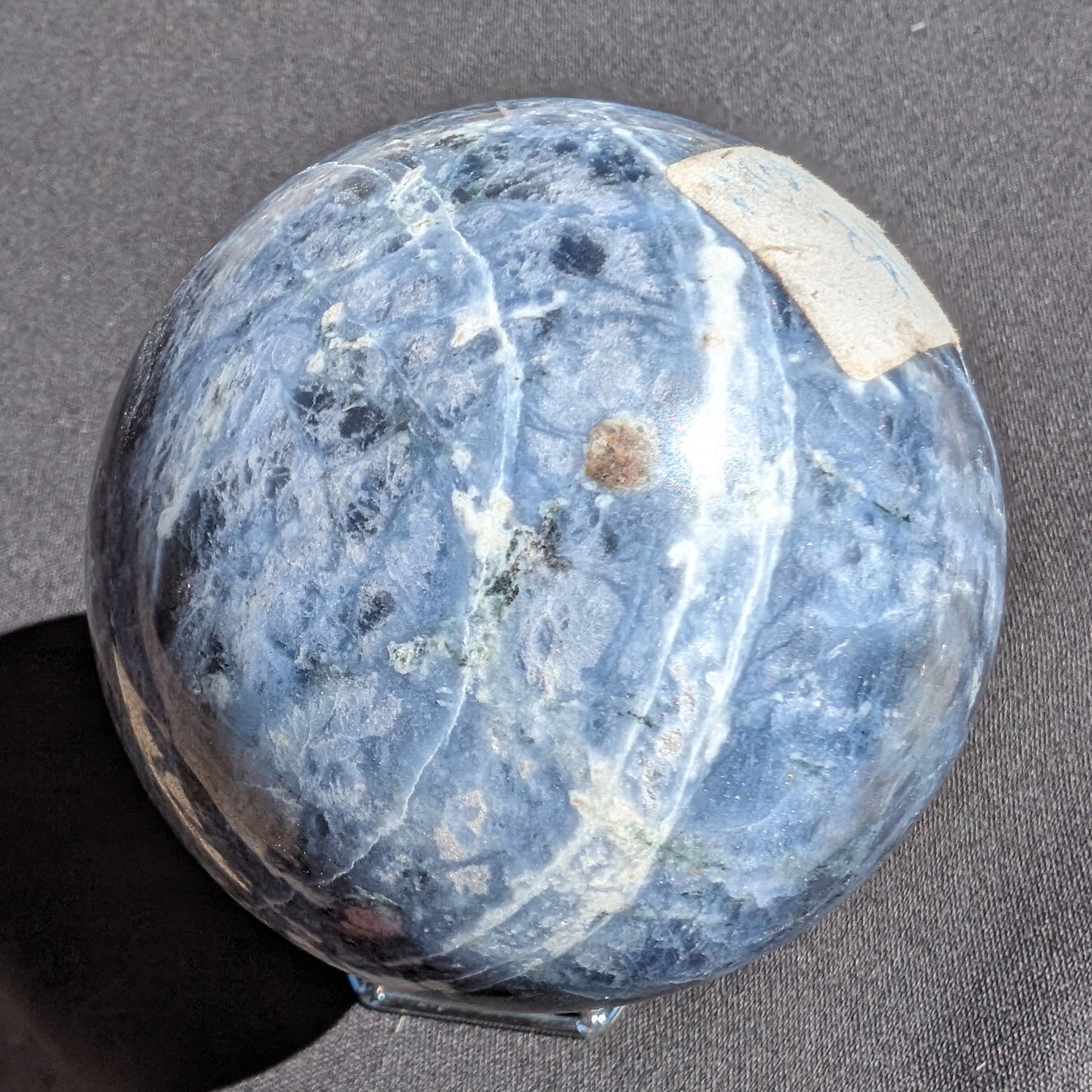 Sodalite sphere 473g Rocks and Things