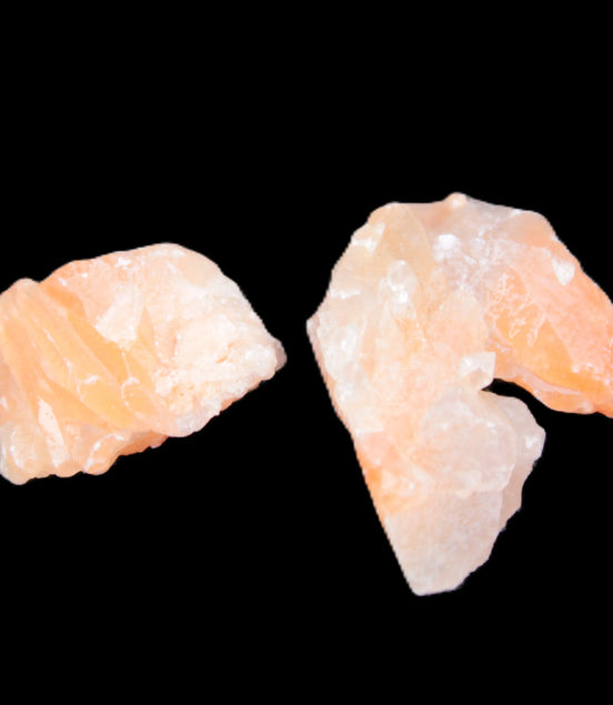 Orange Calcite 3 crystals 8/10g Rocks and Things
