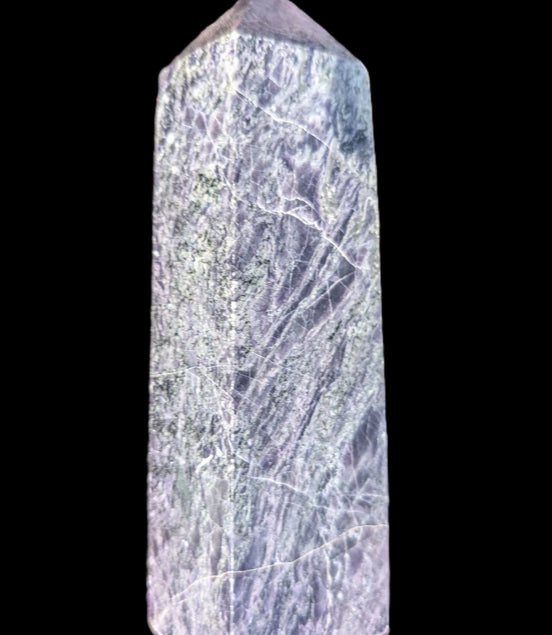 Charoite obelisk 835g Rocks and Things