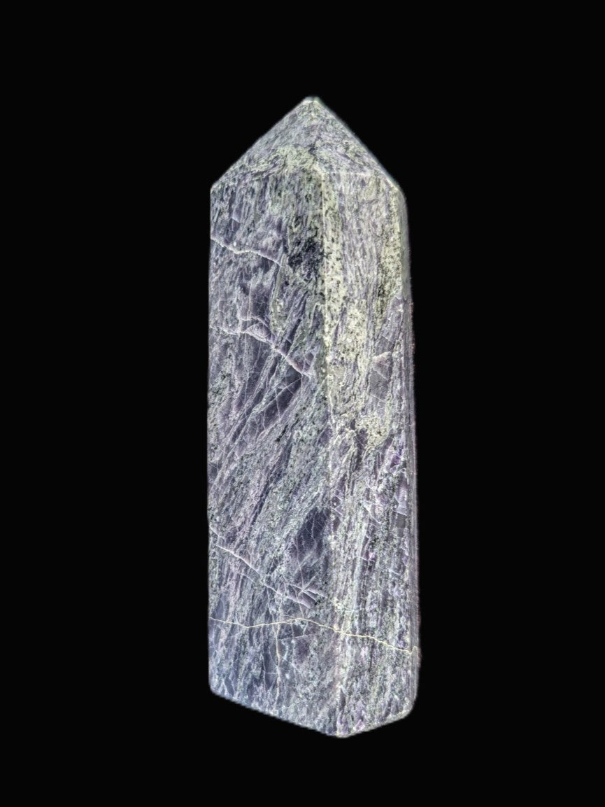 Charoite obelisk 835g Rocks and Things