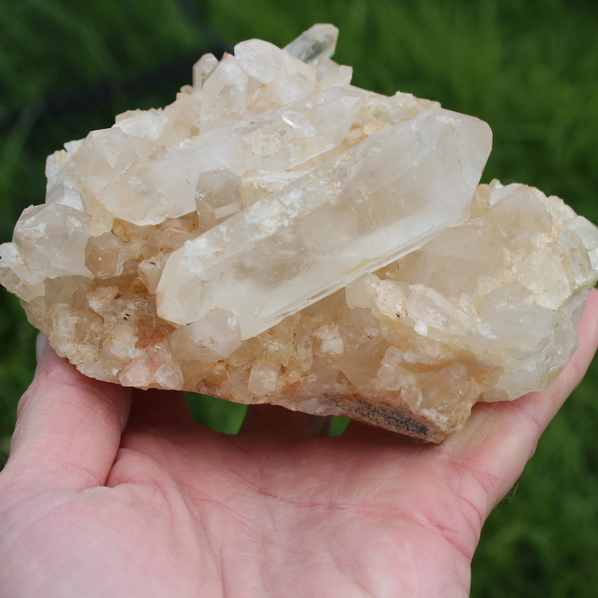 Clear Quartz cluster from  Madagascar 784g SALE Rocks and Things