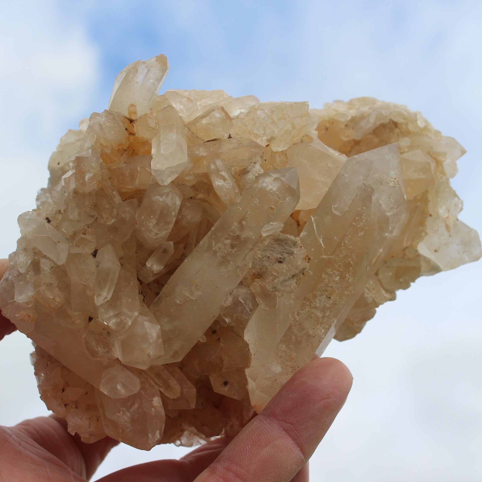 Clear Quartz cluster from  Madagascar 784g SALE Rocks and Things