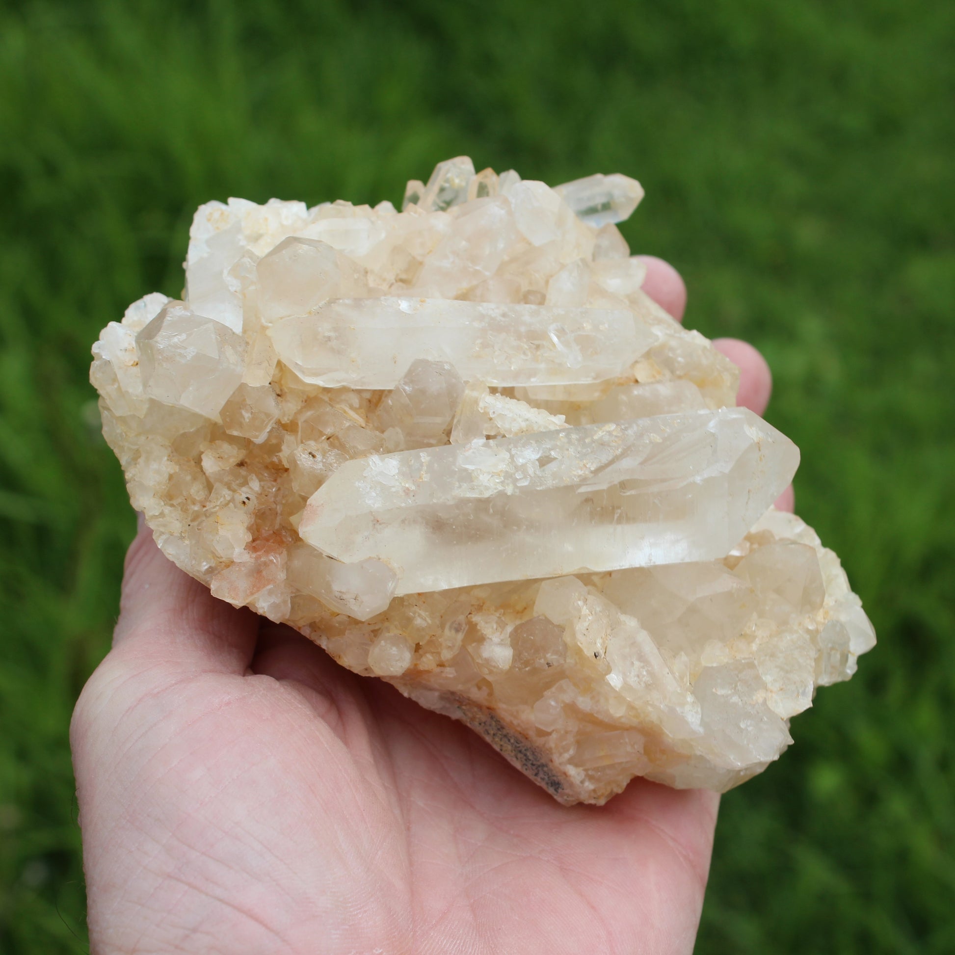 Clear Quartz cluster from  Madagascar 784g SALE Rocks and Things