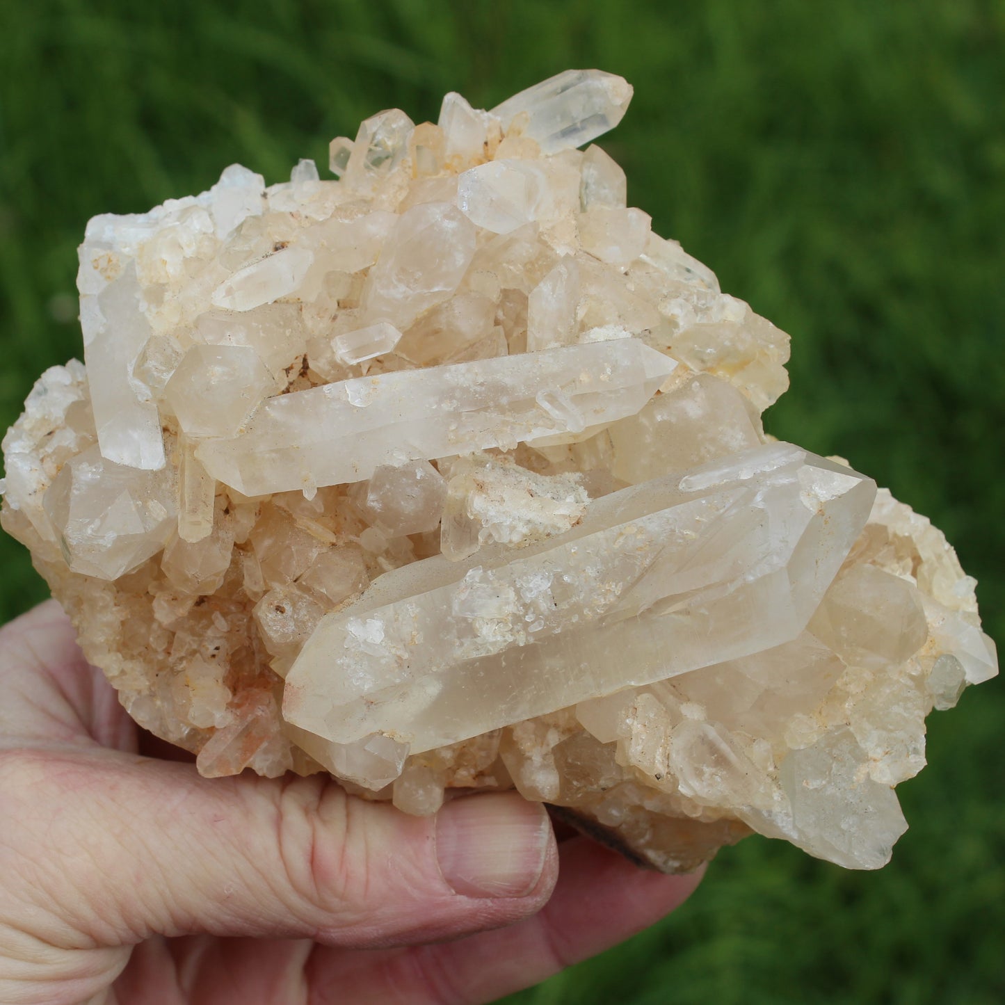 Clear Quartz cluster from  Madagascar 784g SALE Rocks and Things