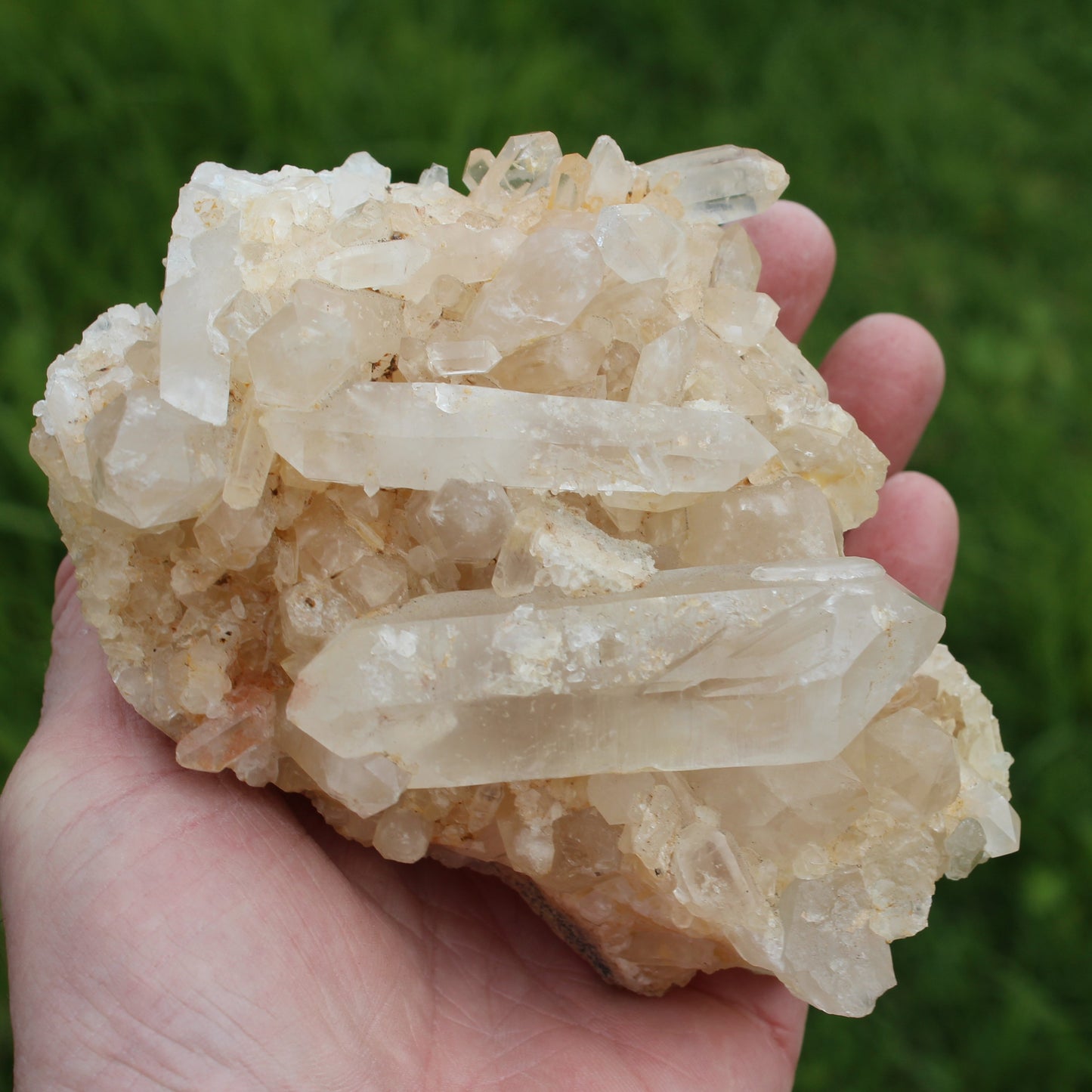 Clear Quartz cluster from  Madagascar 784g SALE Rocks and Things