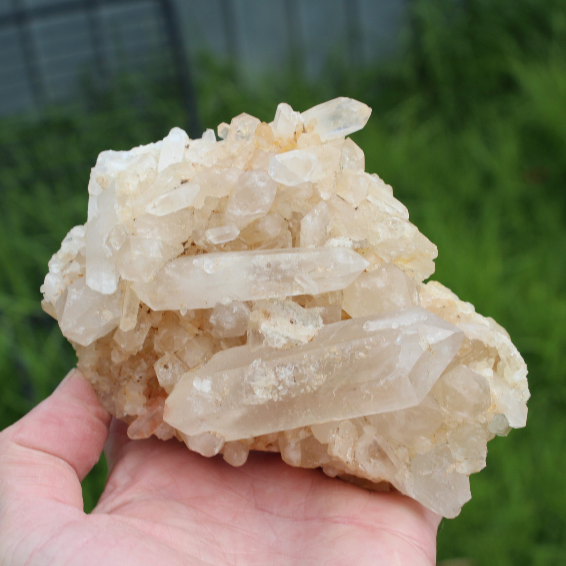 Clear Quartz cluster from  Madagascar 784g SALE Rocks and Things