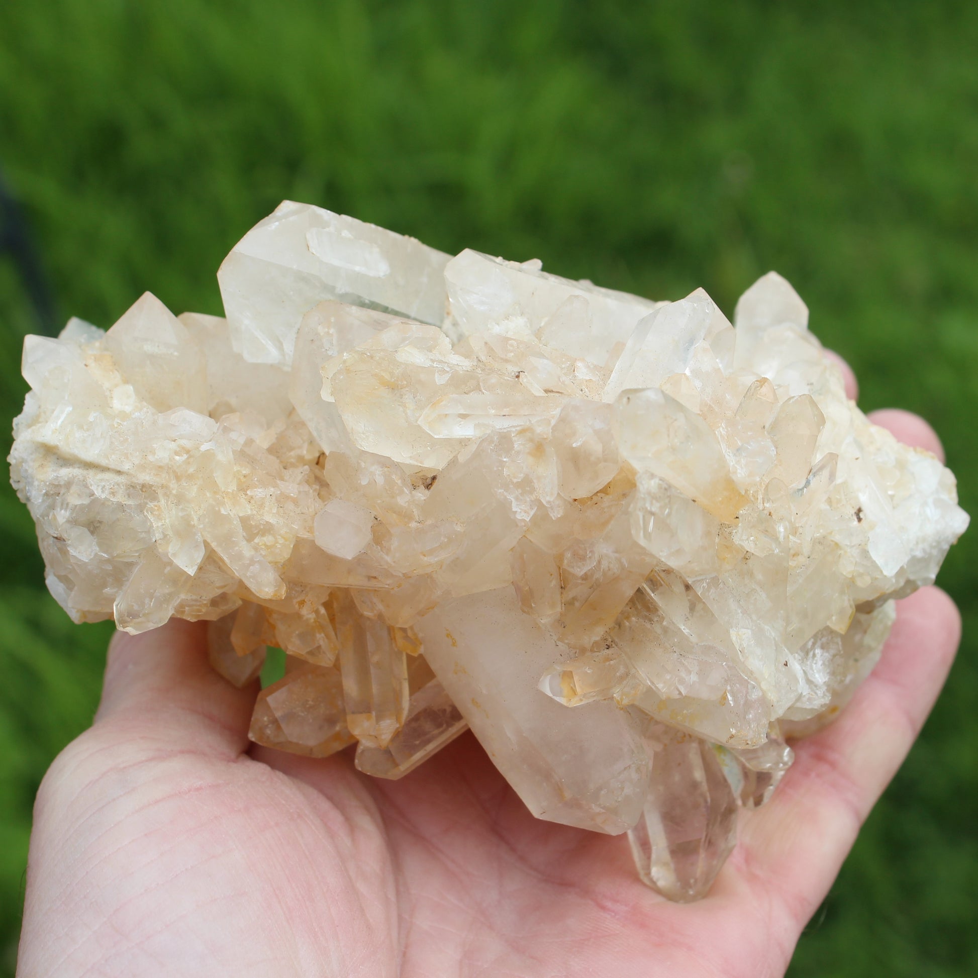 Clear Quartz cluster from  Madagascar 784g SALE Rocks and Things