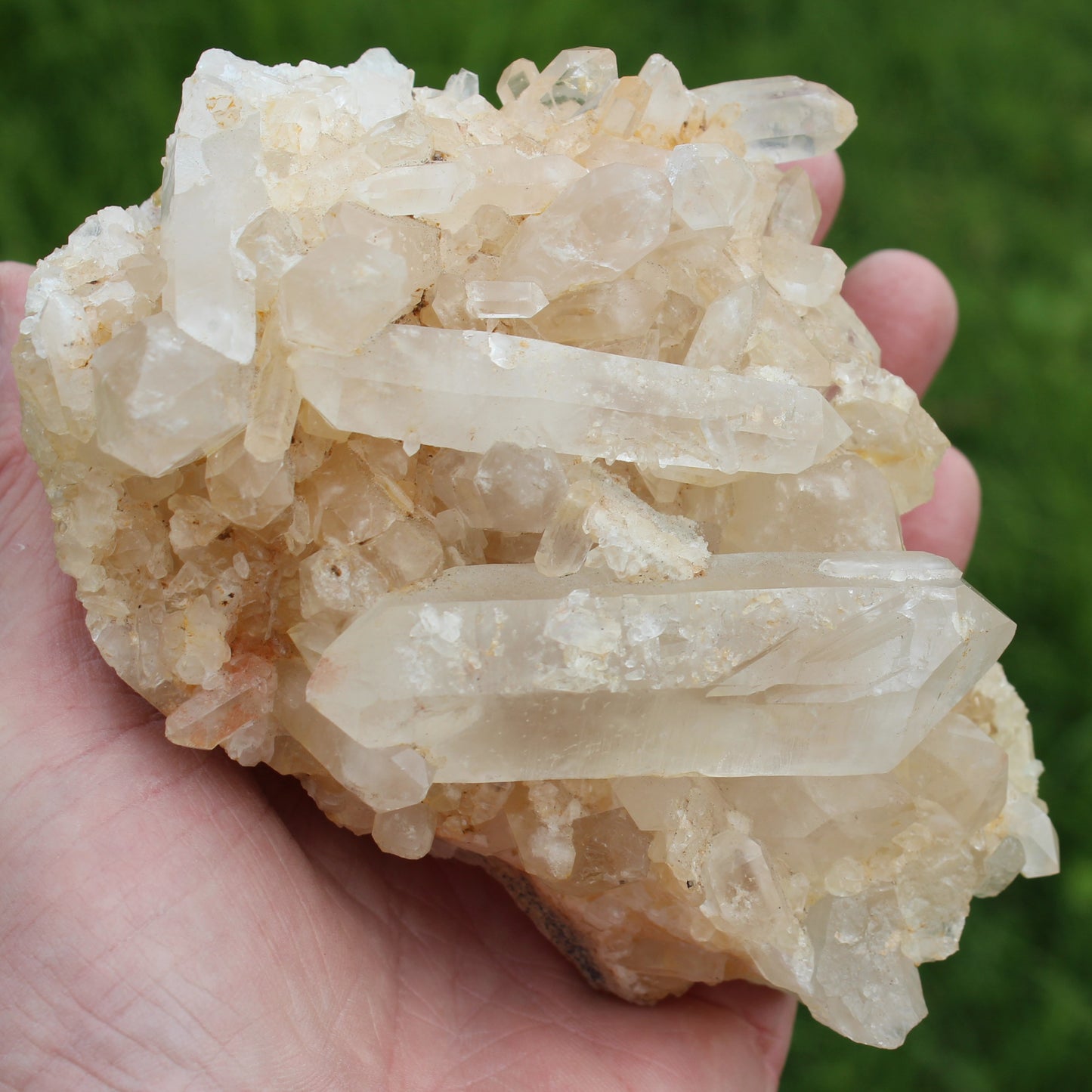 Clear Quartz cluster from  Madagascar 784g SALE Rocks and Things