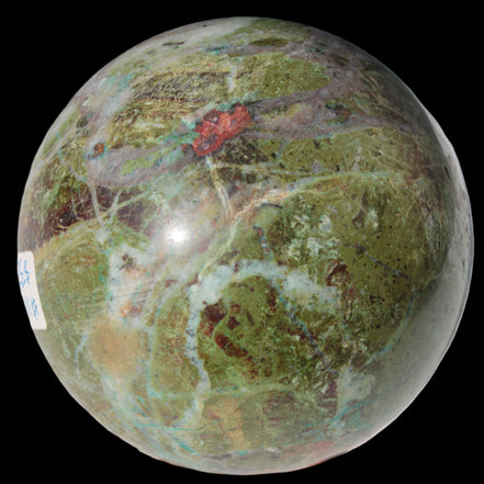 Phoenix stone sphere 2430g in sunshine - Rocks and Things Store