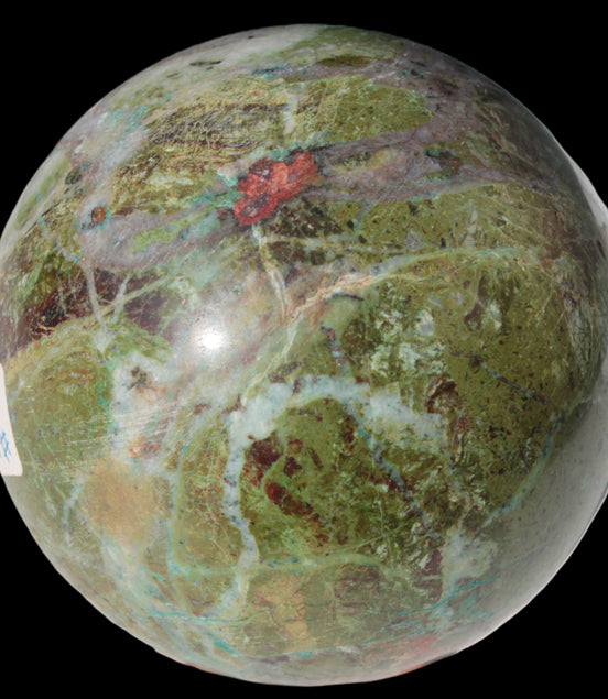 Phoenix stone sphere 2430g in sunshine - Rocks and Things Store
