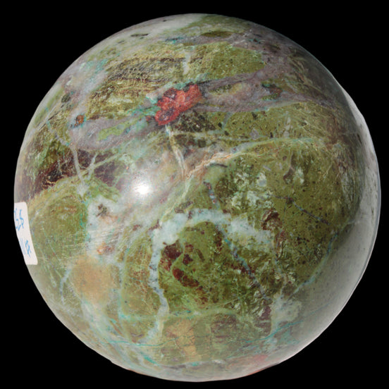 Phoenix stone sphere 2430g in sunshine - Rocks and Things Store